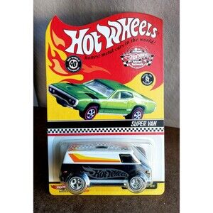 2008 Hot Wheels SUPER VAN White & Black ANNUAL COLLECTORS NATIONALS  /10000 1:64